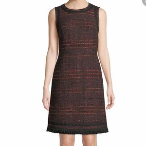 Kate Spade New York Tweed black and red dress
